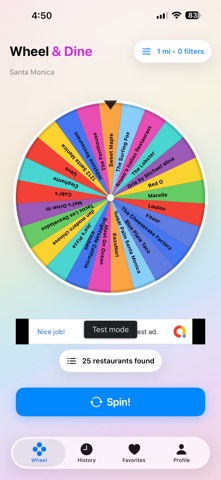 Wheel & Dine screenshot