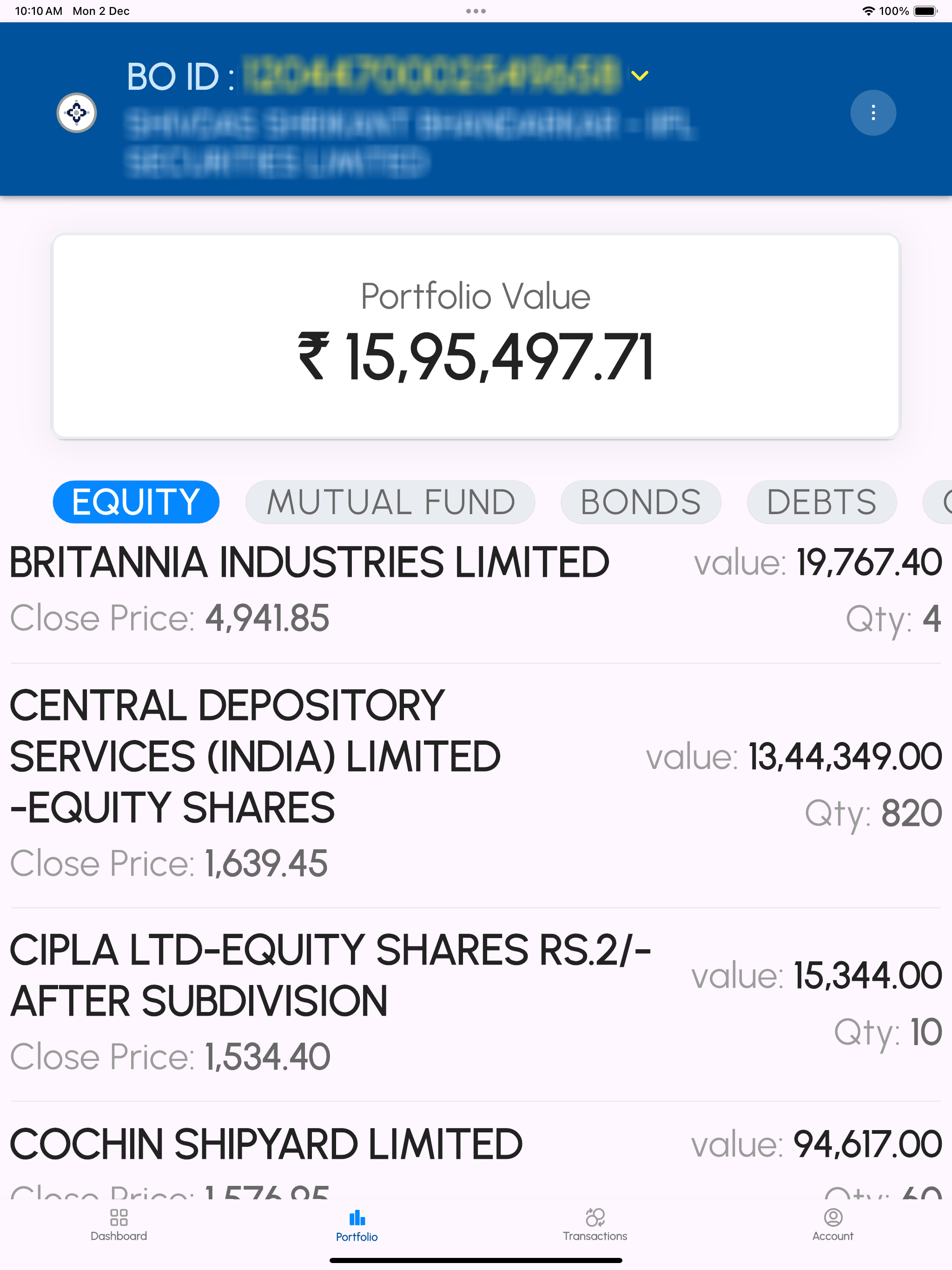 CDSL MyEasi App