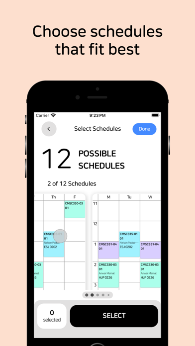 August: Me & Friends Timetable iPhone screenshot