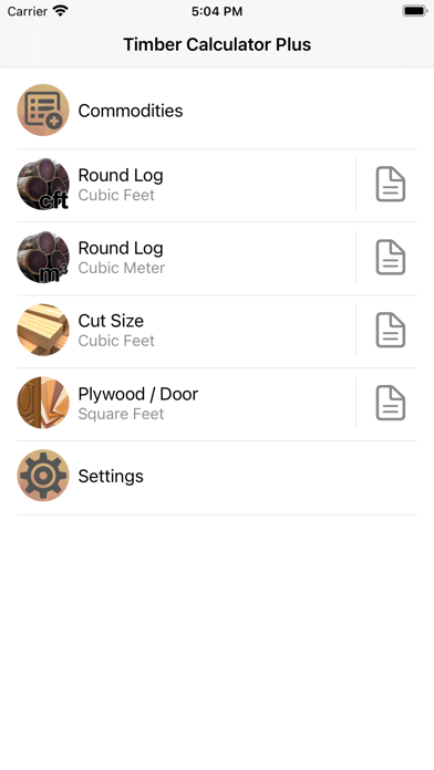 Screenshot #1 pour Timber Calculator Plus