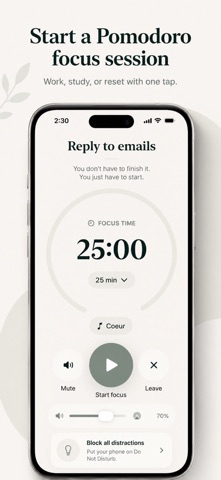 Noree: Flow & Focus Timer screenshot