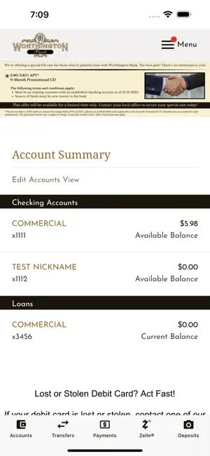 Worthington Bank screenshot 3