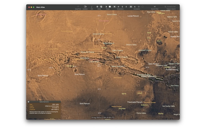 mars atlas iphone screenshot 1