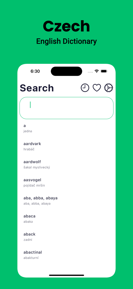 Czech Dictionary - Dict Box screenshot 1