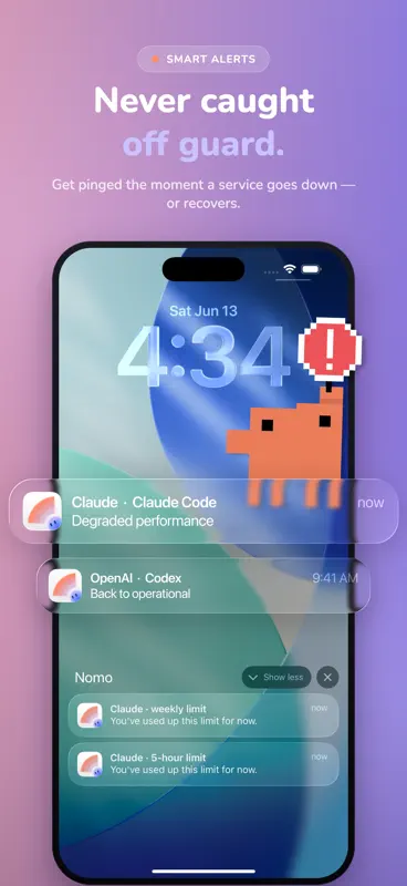 Nomo - AI Status & Usage screenshot 4 of 6