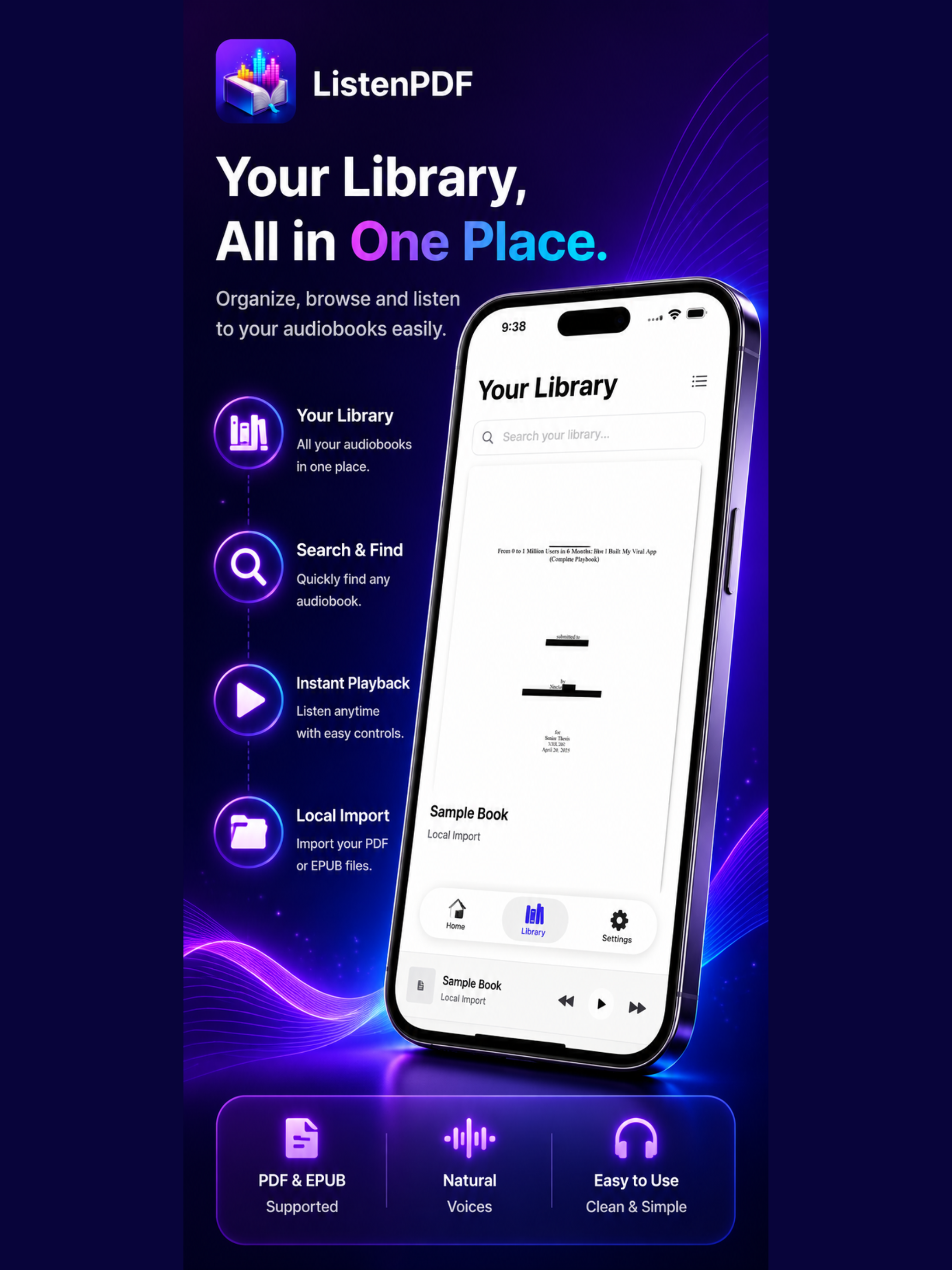 PDF to Audiobook - ListenPDF screenshot 7