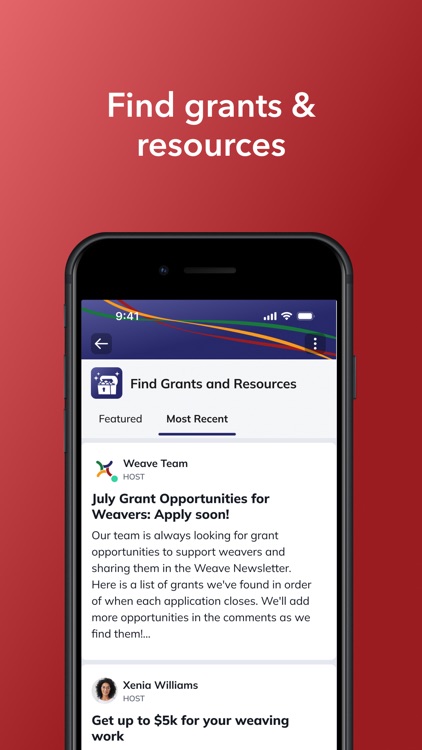 Weave: Social Fabric Project screenshot-4