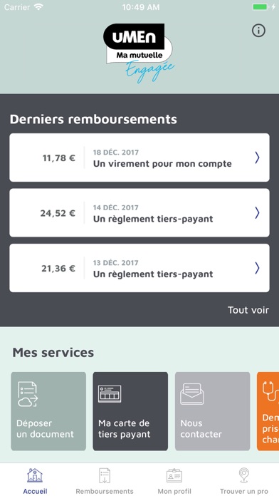 uMEn-Santé Screenshot