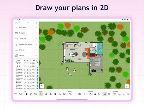 Sweet Home 3D: Plan Your House iPad screenshot 7 - Graphics & Design app