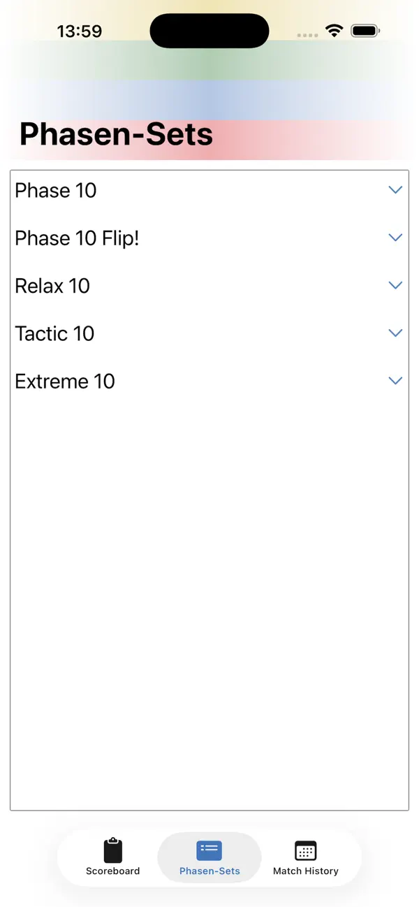 Phasen Tracker Screenshot 2