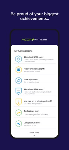 HCOA Fitness iPhone screenshot