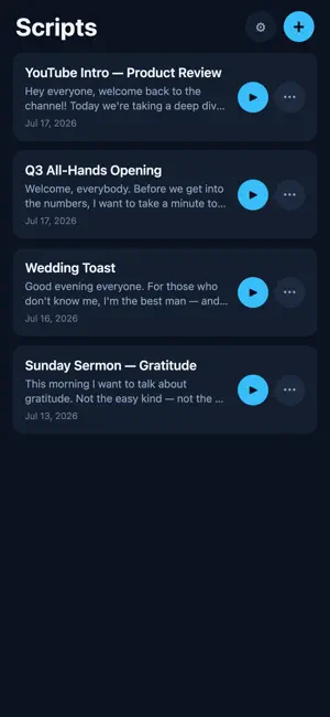 AI Teleprompter: Script Reader screenshot 1