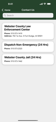 Webster County Sheriff Iowa Screenshot 2 of 3
