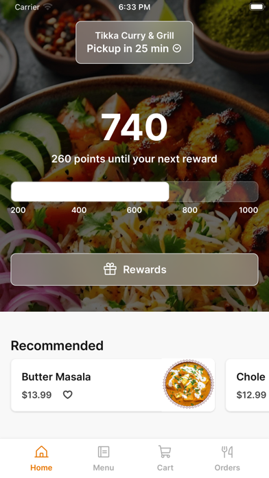 Screenshot 1 of Tikka Curry & Grill App