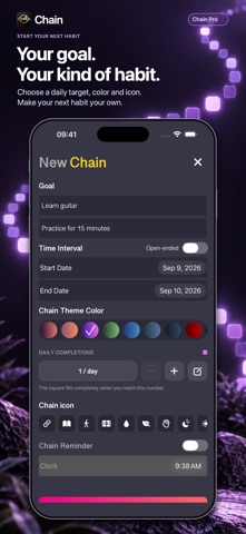 Chain: Habit Tracker & Streak Screenshot 6 of 6