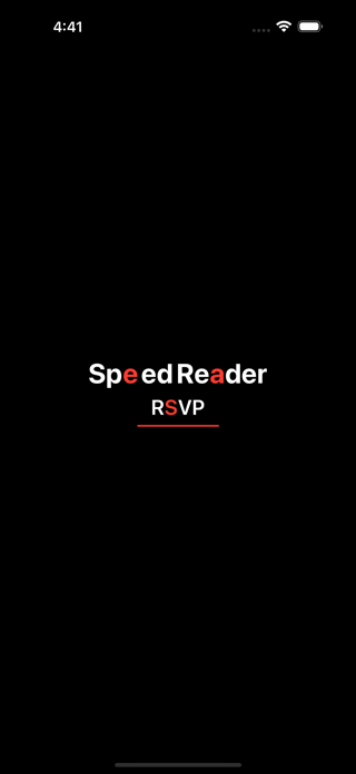 Speed Reader - RSVP Reading Screenshot 1 of 6