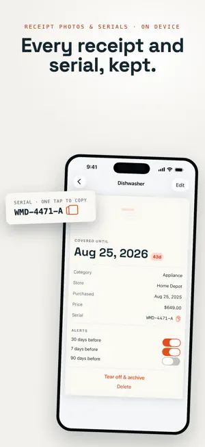 Kept: Receipts & Documents screenshot 3