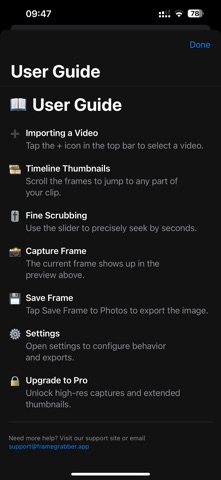 Video Frame Pro: Export Photos iPhone screenshot