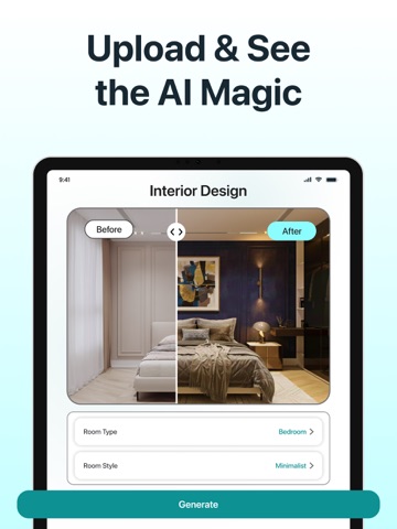 AI Home & Room Interior Design iPad screenshot