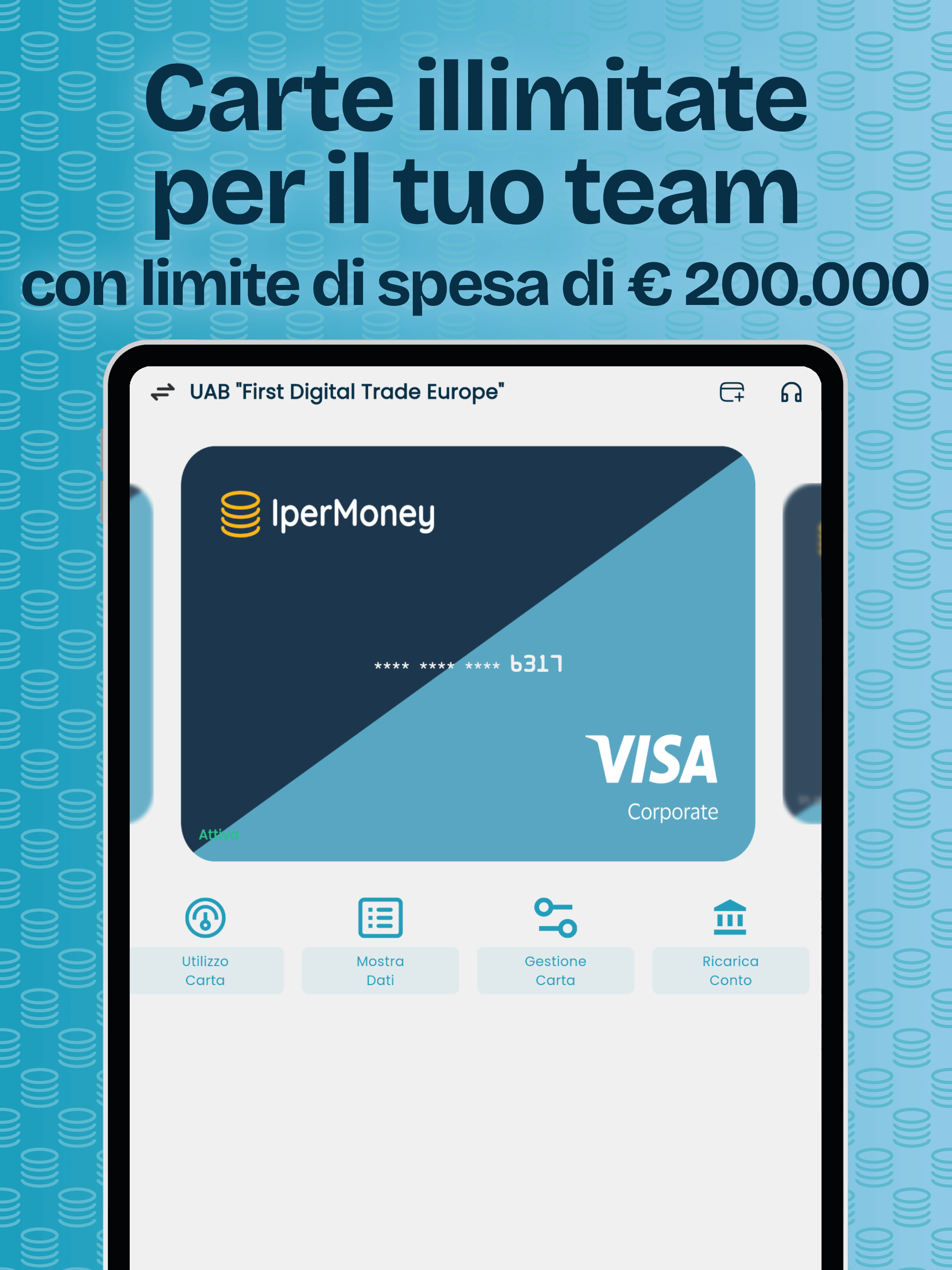 IperMoney. Business account