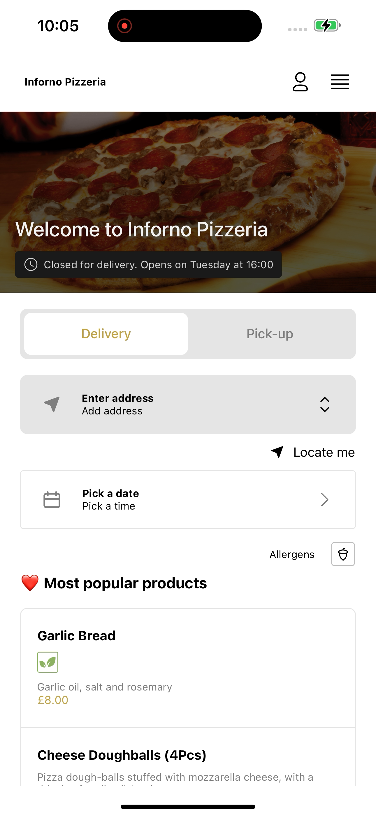 Inforno Pizzeria UK screenshot 5