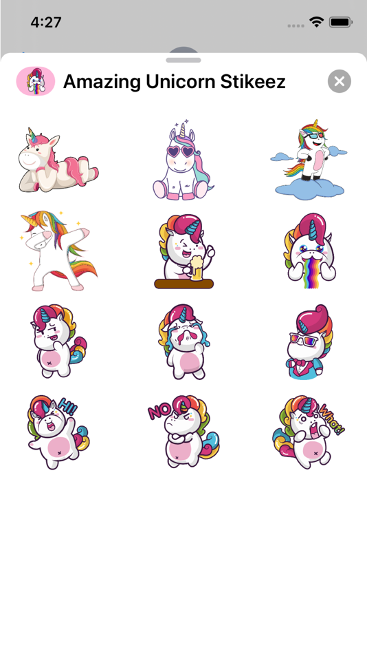 #2. Amazing Unicorn Stikeez (iOS) Podle: Vince Kruger