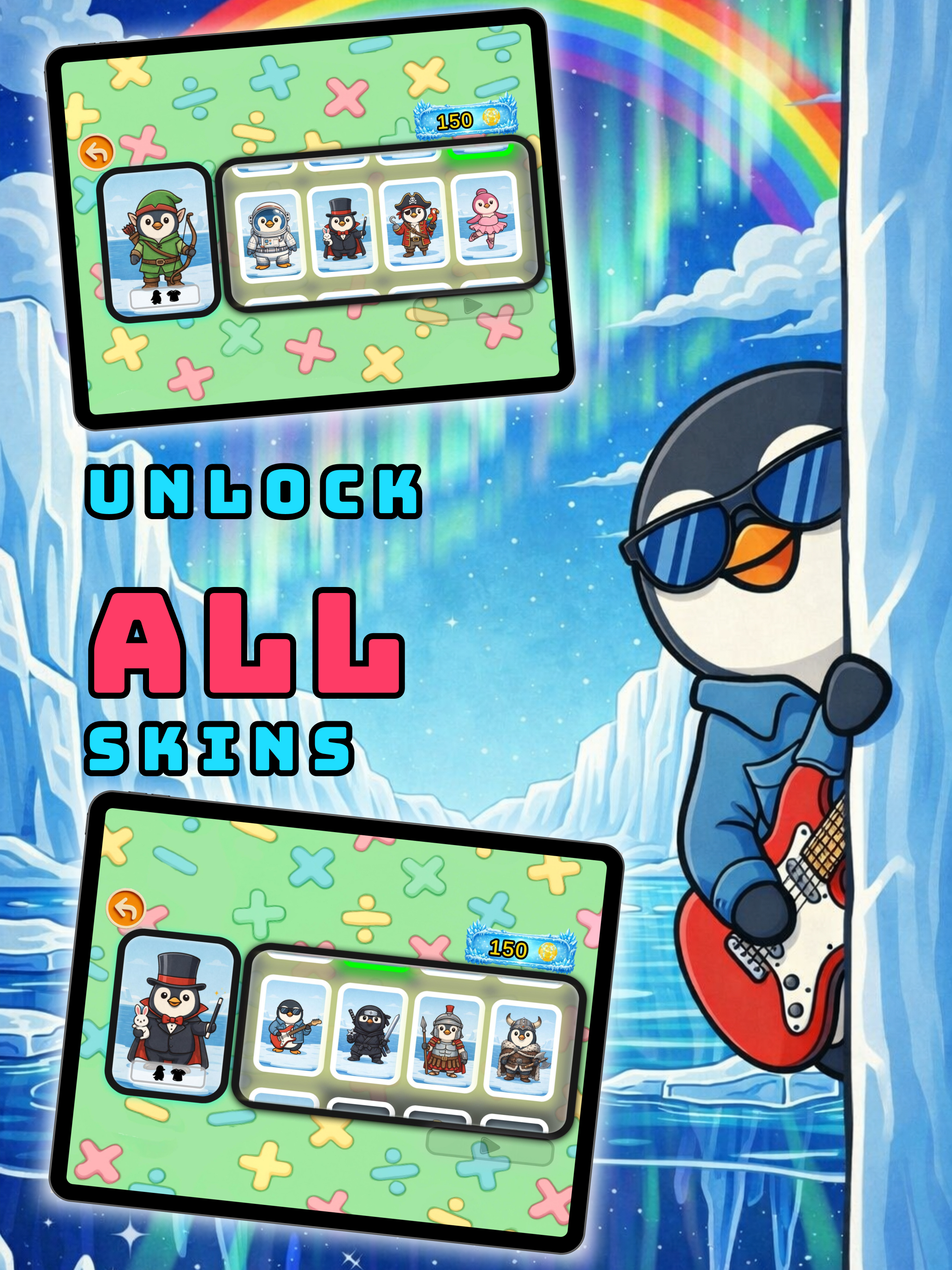 Penguin Maths Race: Kids Game