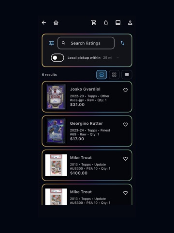 Cards Market iPad screenshot