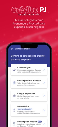 Bradesco Empresas: Conta PJ iPhone screenshot 2