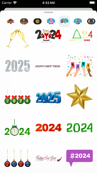 Happy New Year Stickers 2025! Screenshot