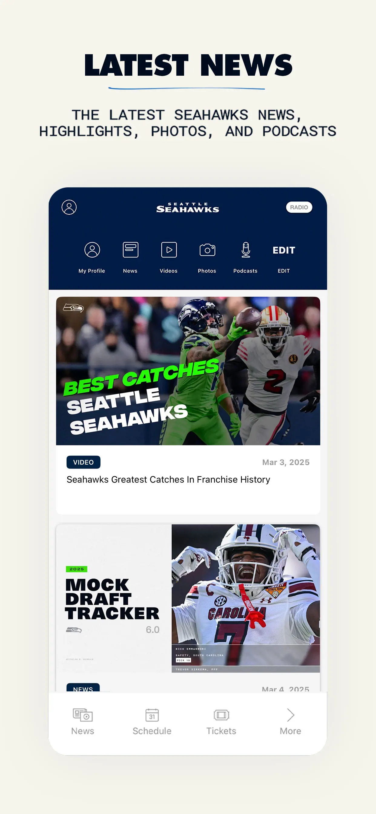 Seattle Seahawks screenshot 3