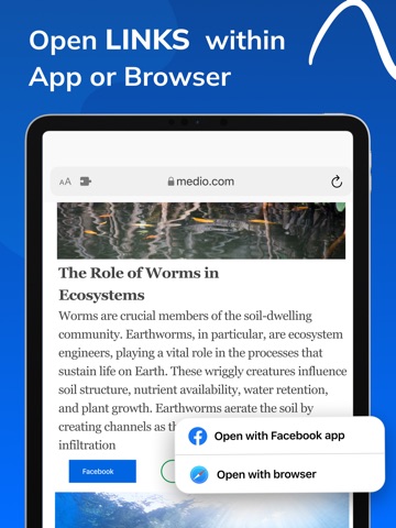 Link Opener: Save All URLs iPad screenshot