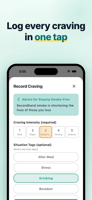 Quit Smoking: Craving Tracker screenshot 4