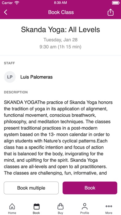 Skanda Yoga Studio Screenshot