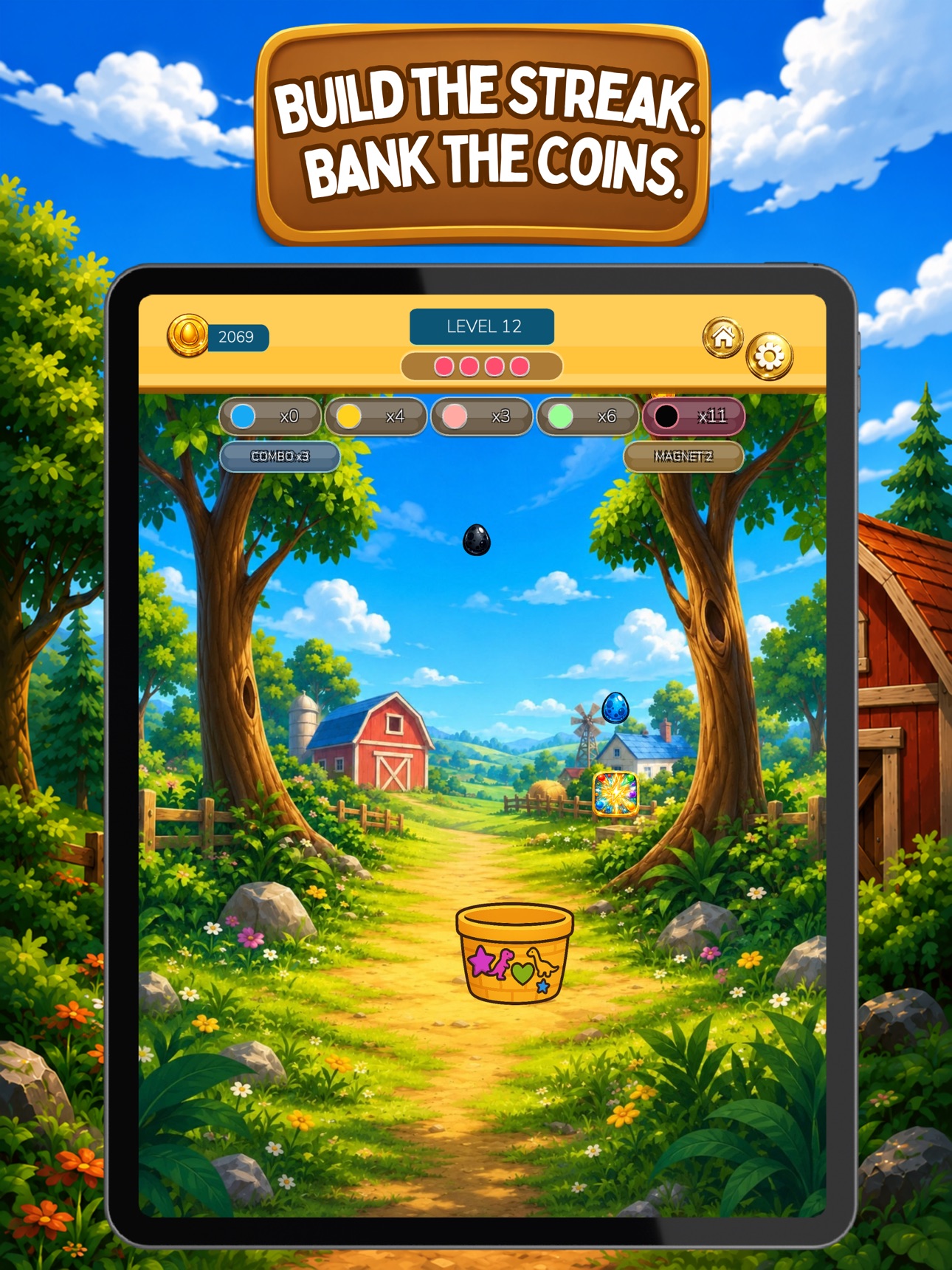 Screenshot 5 of Eggs Catch 2D - Egg Catching