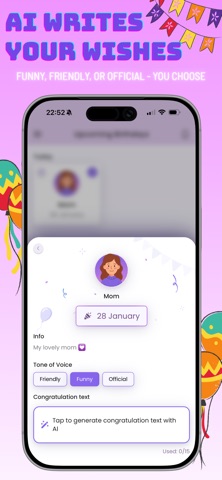 Remindarly: Birthday Reminder Screenshot 2 of 6