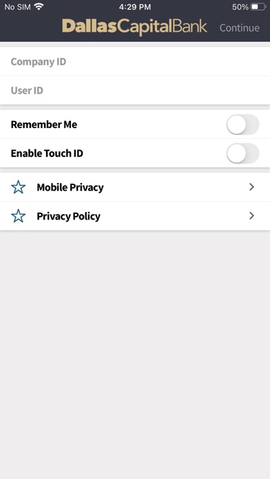 Dallas Capital Bank Business Screenshot