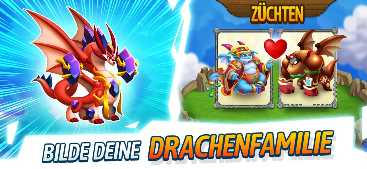 Dragon City: Battle Adventure! iOS Mod IPA screenshot 1 - iOS game interface