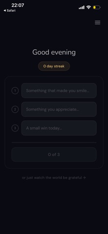 Charis - Daily Gratitude Screenshot 1 of 5