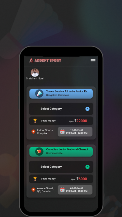Ardent Sport Screenshot
