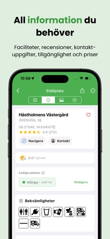 Ställplatser iPhone screenshot 3