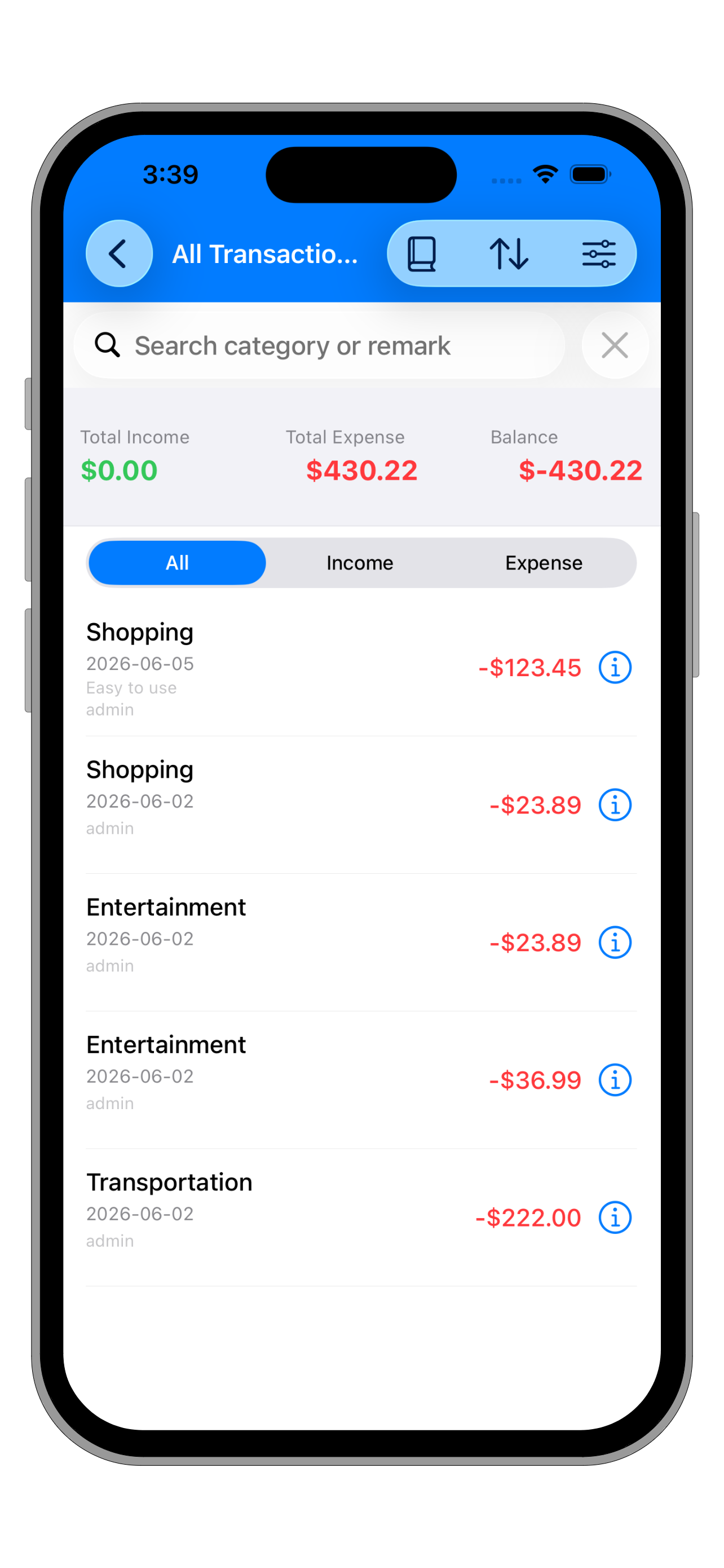 Money Budget Sync-Team Expense screenshot 8