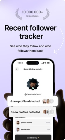 Recent Follower Tracker - Folo Screenshot 1 of 6