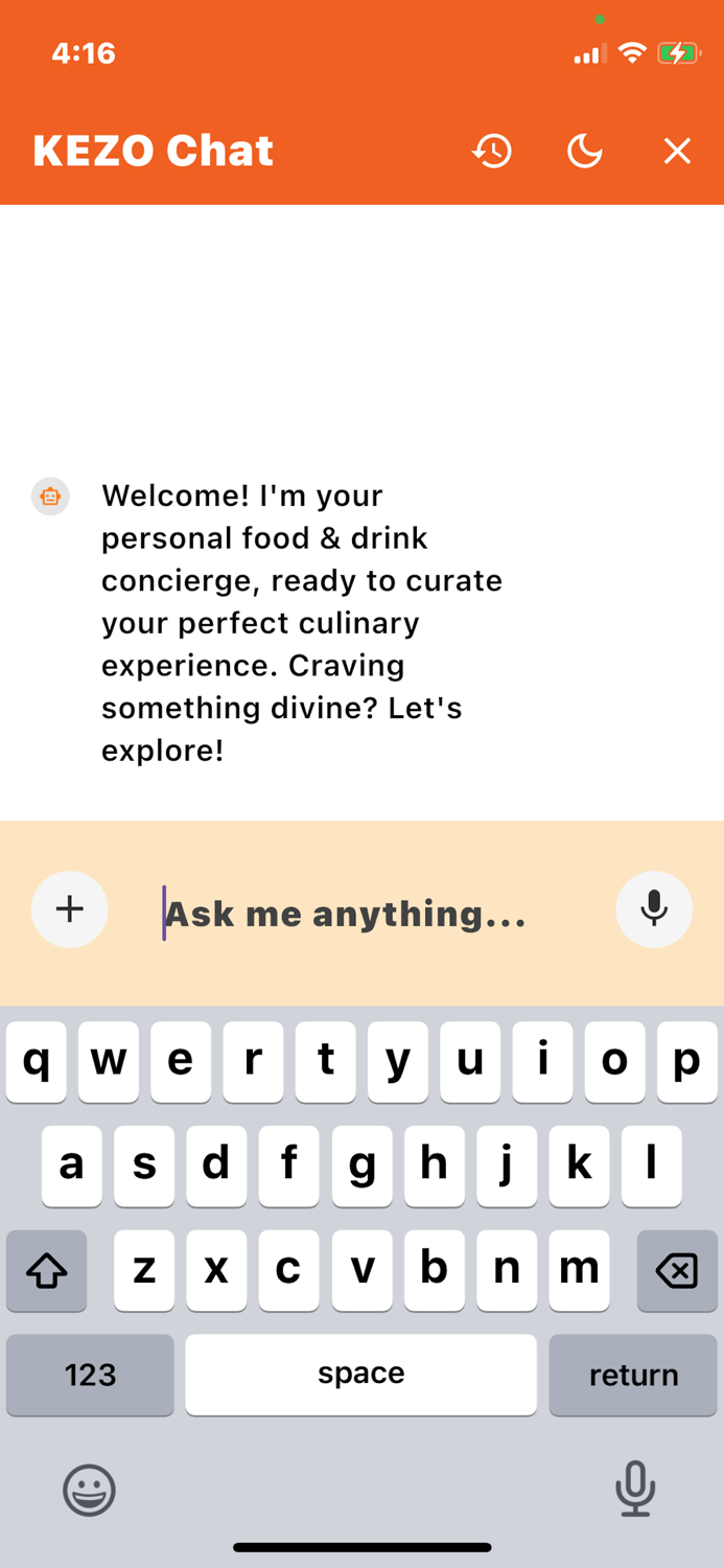 Kezo AI Food and Drink Assistant