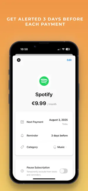 Kontrol: Subscription Tracker screenshot 1