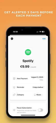 Kontrol: Subscription Tracker Screenshot 1 of 4