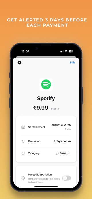 Kontrol: Subscription Tracker Screenshot 1 of 4