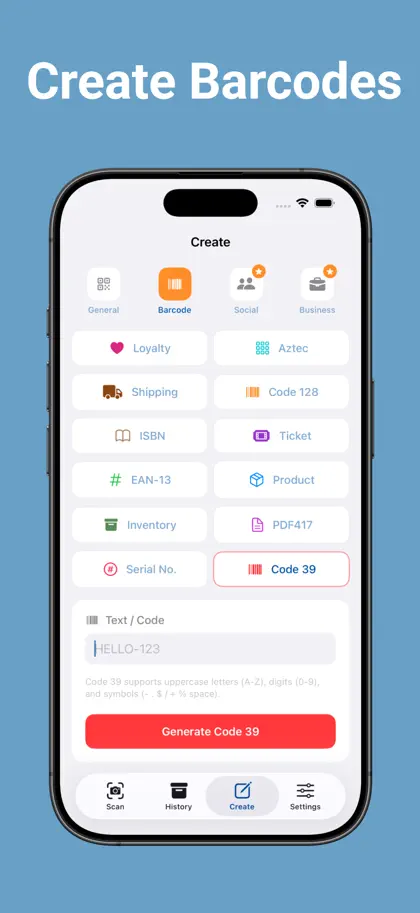 Captura de tela 3 de 4 de QR & Barcode Scan