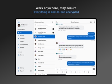 Wire • Secure Messenger iPad screenshot 1