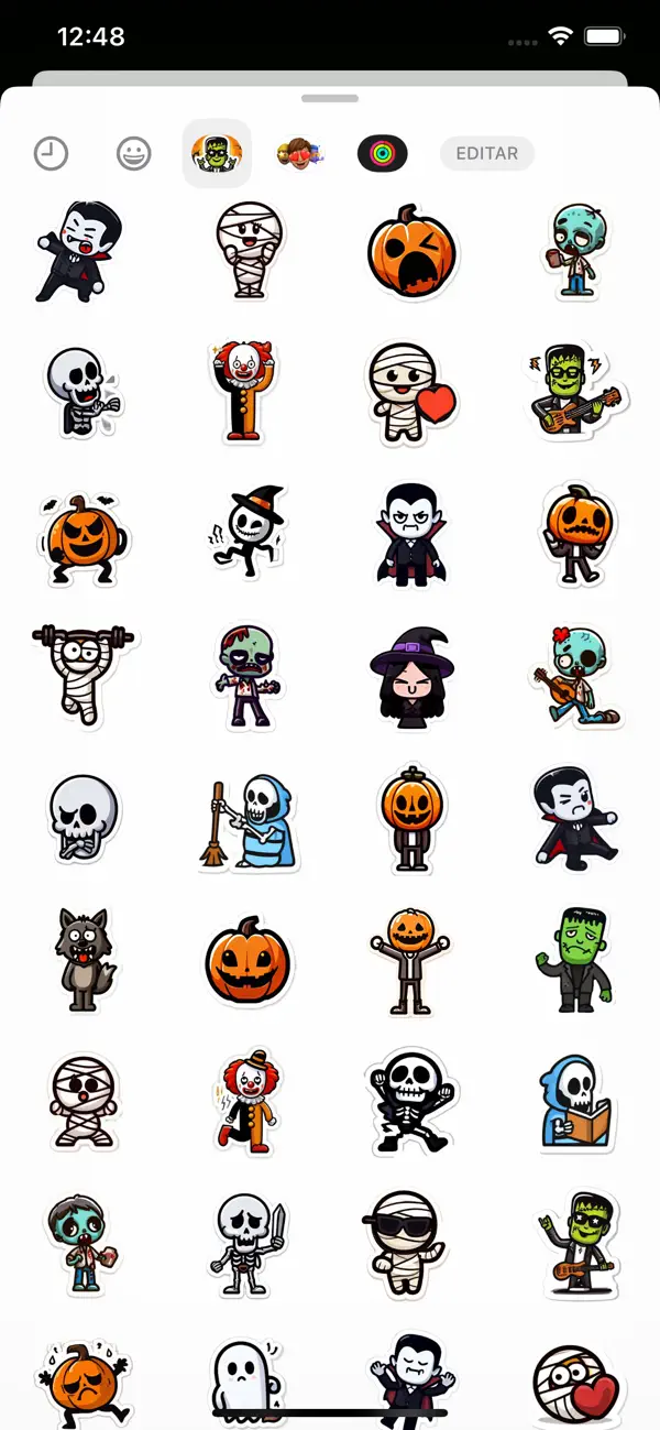 Screenshot #2 pour Monster Halloween Fun Stickers